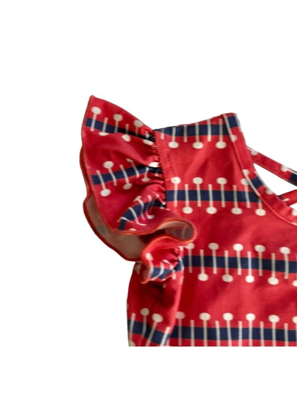 Oopsie Daisy Toddler Girls Floral and Polka Dot Dress Size 3T - Picture 4 of 6
